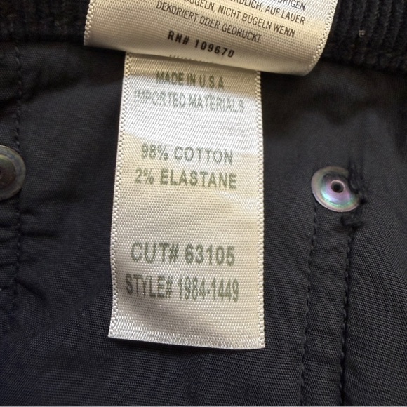 Citizens of Humanity Paloma Black Wide Leg Corduroy Pants - size 28 - Picture 8 of 11